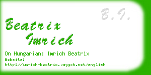 beatrix imrich business card